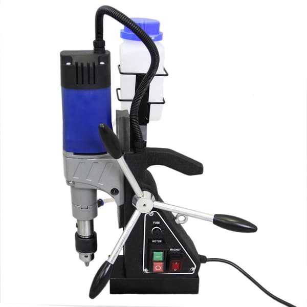 T-Mech Kraftfull Magnetisk Borrmaskin Pelarborr Pelarborrmaskin Borrpressmaskin Stål 230 V Vattenkylning 12 - 35 mm Adapter för Ringformig Hålskärning
