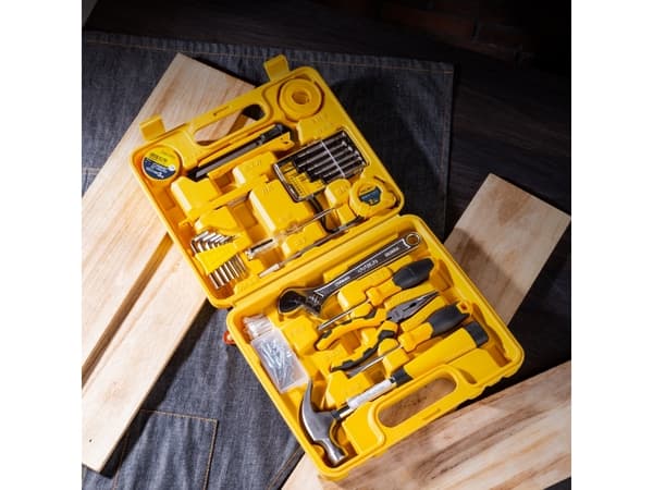 Deli Tools EDL1028J, Musta, Keltainen, 28 työkalua