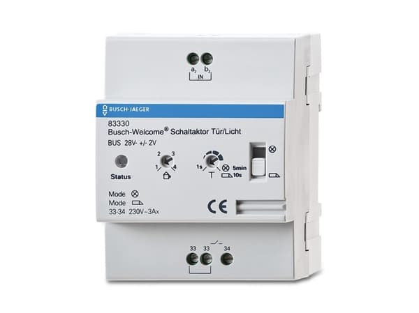 Busch-Jaeger 2CKA008300A0044, Skifteaktuator, IP20, Hvid, RoHS CE, Strøm, 3 A