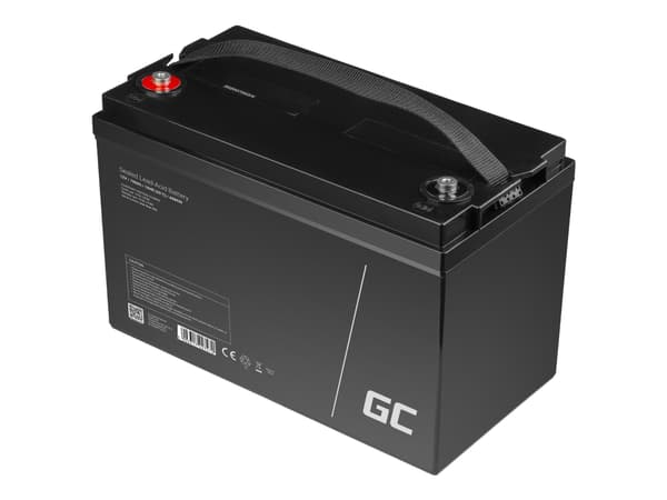 Green Cell - UPS-batteri - 1 x batteri - Sealed Lead Acid (SLA) - 100 Ah - svart
