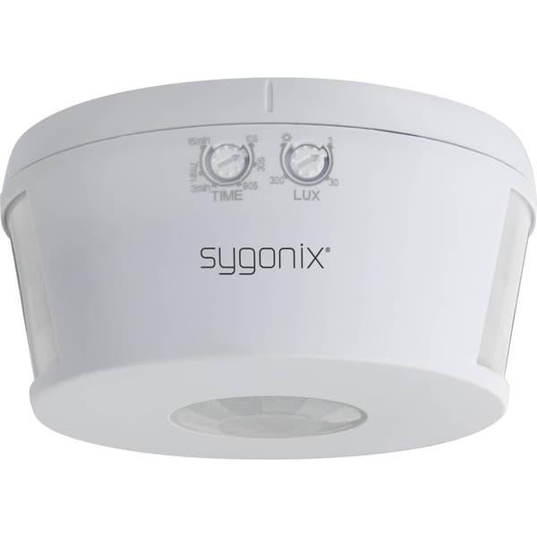 Sygonix SY-4755358 PIR-rörelsedetektor Tak 360 ° Relä Vit