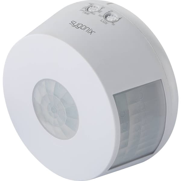 Sygonix SY-4755358 PIR-rörelsedetektor Tak 360 ° Relä Vit