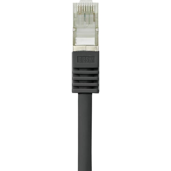 Renkforce RF-4732884 RJ45 Nätverkkabel, Patchkabel CAT 5e F/UTP 5.00 m Svart med låsskydd 1 st