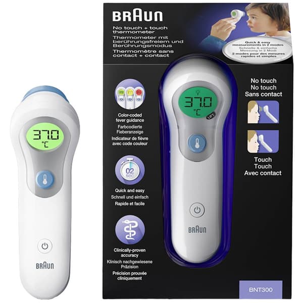 Braun BNT300WE Febertermometer med LED-belysning
