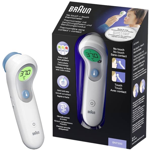 Braun BNT300WE Febertermometer med LED-belysning