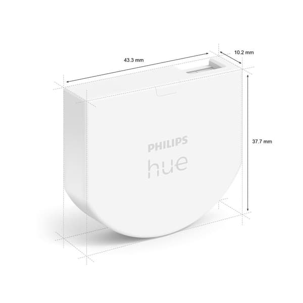 Hue Väggströmbrytare, Modul 871951431802100 Hue Wandschalter Modul Doppelpack