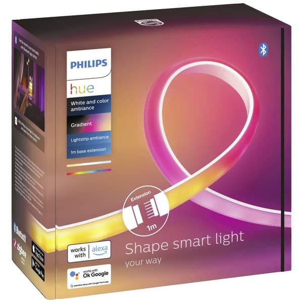 Hue LED-stripe 871951433998900 Hue Gradient Ambience Lightstrip 1m Erweiterung LED fast installerad 12.3 W