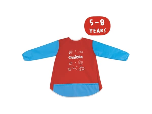 Carioca Apron Waterproof 5-8 y/o, Barn, Blå, Röd, 5 År, 8 År, Pojke/flicka, Kardborreband