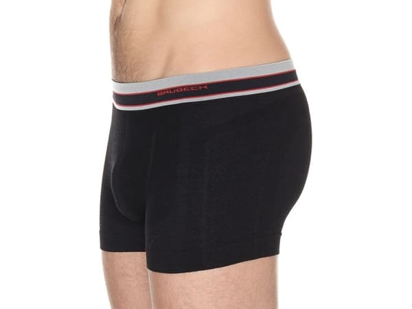 Brubeck Boxershorts i merinoull för herrar Svart r. M (BX10870)