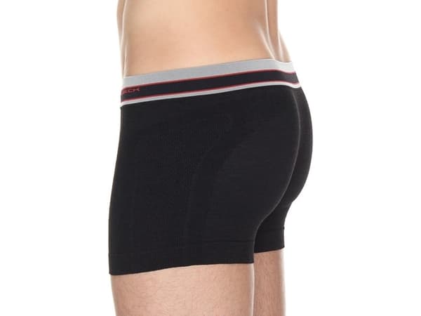 Brubeck Boxershorts i merinoull för herrar Svart r. M (BX10870)