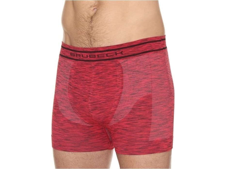 Brubeck Fusion Men's Boxer Shorts dark red XXL (BX10780)