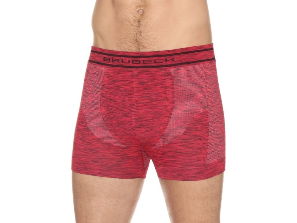 Brubeck BX10780 Men's boxer shorts FUSION dark red L