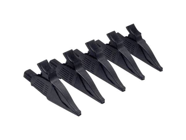 Chauvin Arnoux P01102099 Krokodilleklemme Stik 4 mm CAT III, CAT IV Sort