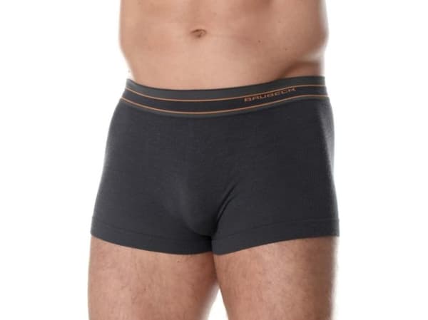 Brubeck BX10870 Men's boxer shorts ACTIVE WOOL graphite XL