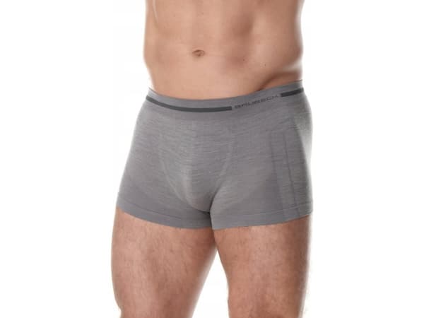 Brubeck BX10430 Men's boxer shorts COMFORT WOOL dark gray M