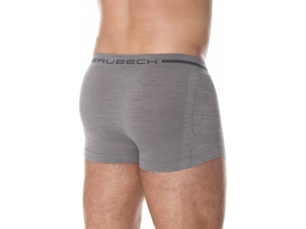 Brubeck BX10430 Men's boxer shorts COMFORT WOOL dark gray M