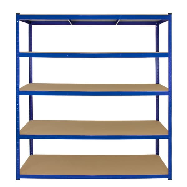 T-Rax Opbevaringshylder 10 x Ekstra Brede 180 cm x 160 cm x 60 cm x 60 cm - Blå