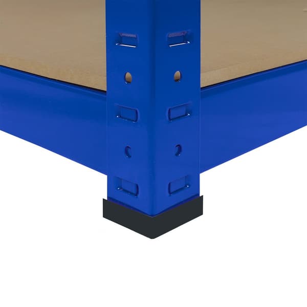 T-Rax Opbevaringshylder 10 x Ekstra Brede 180 cm x 160 cm x 60 cm x 60 cm - Blå