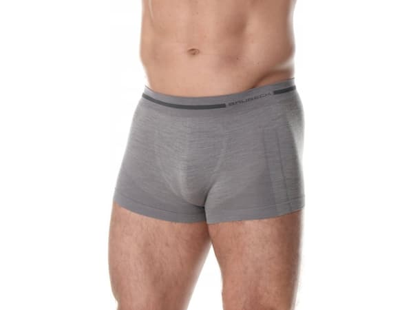 Brubeck BX10430 Men's boxer shorts COMFORT WOOL dark gray S