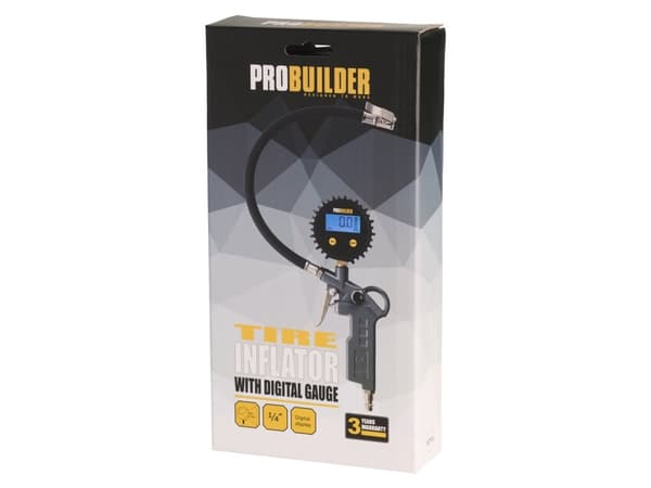 PROBUILDER - TRYKLUFT PUMPEPISTOL M/DIGITAL MANOMETER