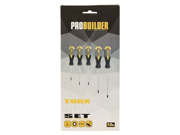 PROBUILDER - SKRUETRÆKKERSÆT TORX 5 DELE