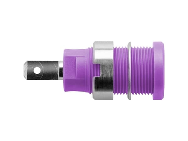 Schützinger DI SEB 6450 Ni / PVI Sikkerhedsindbygningsbøsning Violet 1 stk
