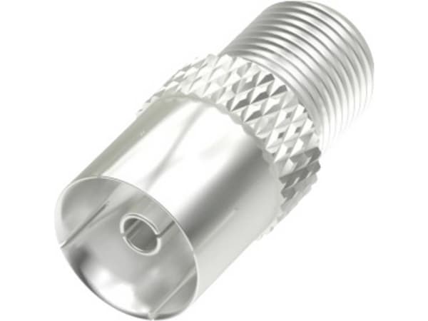 Hama 00205224, F, Koaksial, Hunstik, Hunstik, Sølv, metallia