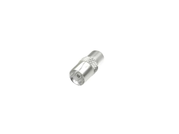 Hama 00205224, F, Koaksial, Hunstik, Hunstik, Sølv, metallia