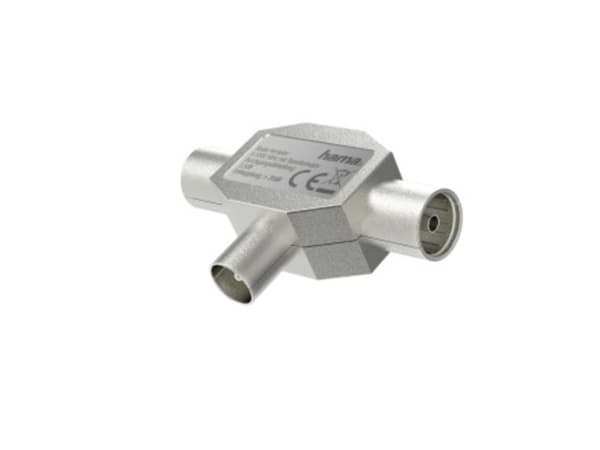 Hama Essential Line - Antennsplitter - skärmad - silver