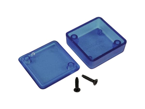 Hammond Electronics 1551PTBU Universalkabinet 40 x 40 x 20 ABS Blå (läpikuultava) 1 stk 1 stk