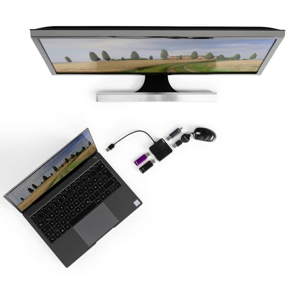 Hama 4 Port USB 2.0-Hub Svart