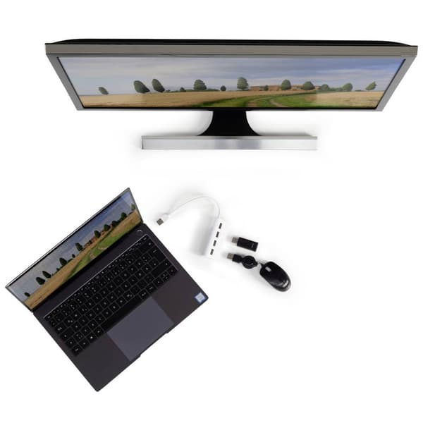 Hama 4 Port USB 2.0-Hub Vit