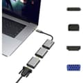 Miniatyrbild 3 av 4: Hama 00200306 USB-C® / Mini-DisplayPort / HDMI / VGA Adapter [1x USB-C® hane - 1x Mini-DisplayPort hona, HDMI hona, VGA