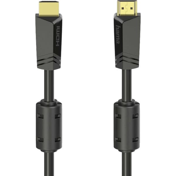 Hama HDMI Anslutningskabel HDMI-A-kontakt, HDMI-A-kontakt 10.00 m Svart 00205009 4K UHD HDMI-kabel