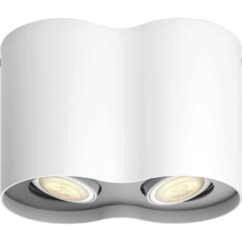LED-takspotlights Philips Lighting Hue White Amb. Pillar Spot 2 flg. weiß 2x350lm inkl. Dimmschalter 871951433846300 GU