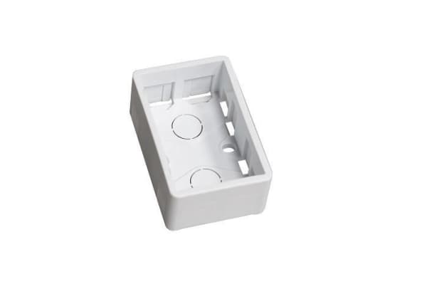 Lanview - Bakstycke - 1½ module - väggmontering - vit
