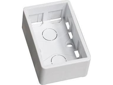 Lanview - Bakstycke - 1½ module - väggmontering - vit