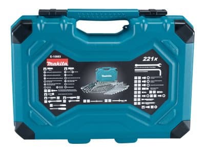 Makita E-10883 - Verktygskit - 221 delar - i fodral