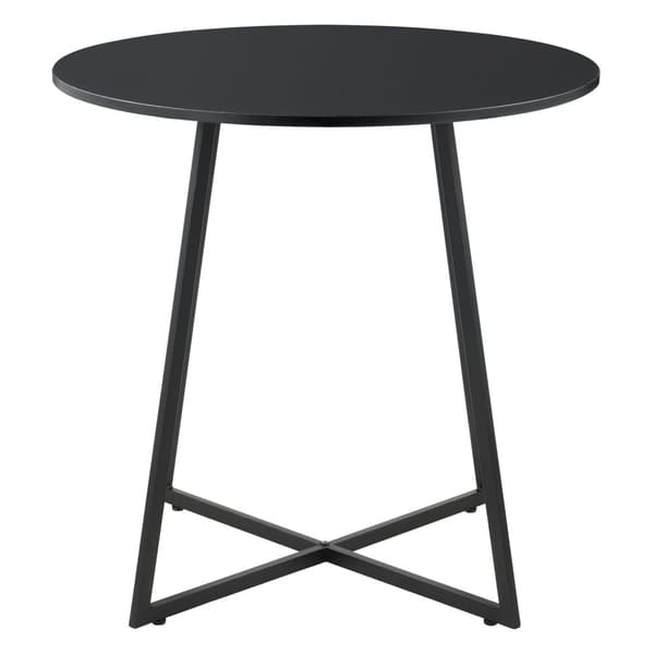 Matbord Vaggeryd 78x80cm metall svart [en.casa]