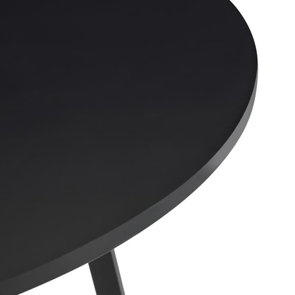 Matbord Vaggeryd 78x80cm metall svart [en.casa]