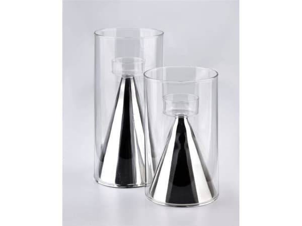 Affek Design RITA SILVER Candlestick 12x12x25cm
