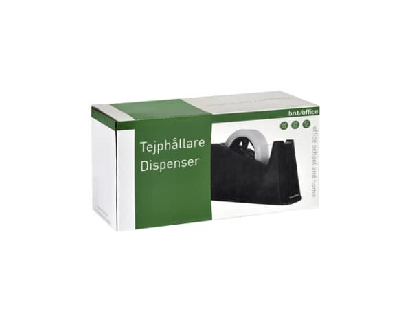 Tapedispenser bordmodel sort til 19/25mmX33/66m