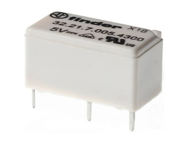 Finder 32.21.7.005.4000 Tryckrelä 5 V/DC 6 A 1 x växelkontakt 20 st