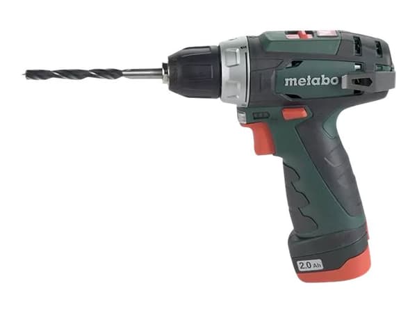 Metabo POWERMAXX BS BASIC - Drill/driver - trådløs - nøkkelfri borhylse 10 mm - 34 N·m - 2 batterier - 10.8 V