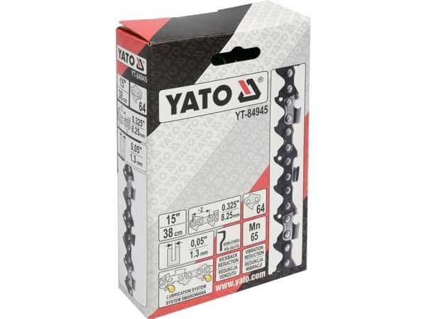Yato YT-84945, Alle merker, 8,26 / 0,325 mm (0.325 / 0.325"), 38 cm