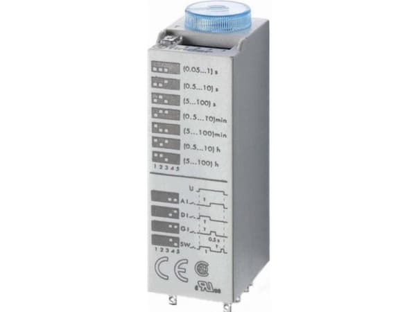Finder 85.02.0.125.0000 Tidsrelä 125 V DC/AC 1 st Tidsintervall: 0,05 - 360000 s 2 x omkoppling