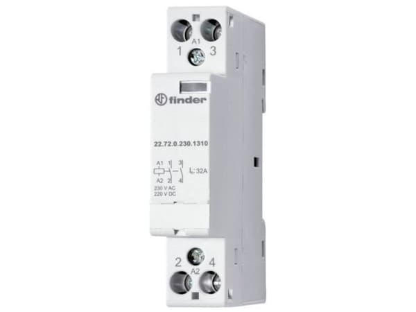 Finder 22.72.0.024.1517 Installationsbeskyttelse 1 x brydekontakt, 1 x sluttekontakt 230 V/AC, 400 V/AC 1 stk 1 stk