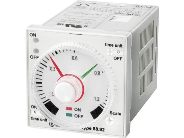 Finder 88.92.0.240.0001 88.92.0.240.0001 Tidrelæ til frontmotering 1 stk Tidsområde: 1.2 - 1080000 s 2 x omskifter