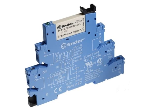 Finder 38.51.3.240.5060 Koblingsrelæ 230 V/AC 6 A 1 x skiftekontakt 10 stk