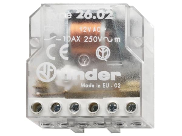 Strømstødskontakt Underpuds Finder 26.02.8.110.0000 2 x sluttekontakt 110 V/AC 1 stk